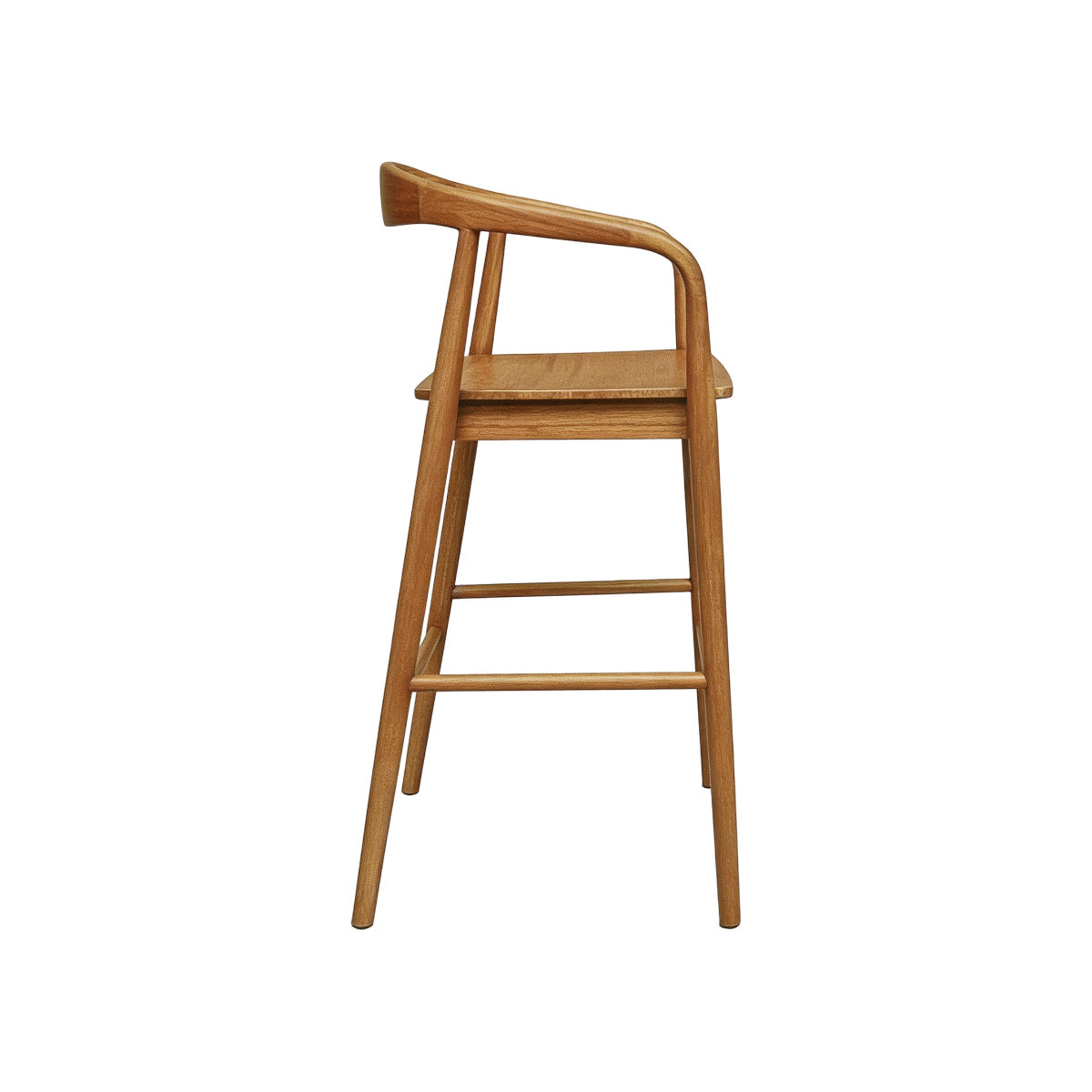 Chaise de bar en bois de teck June