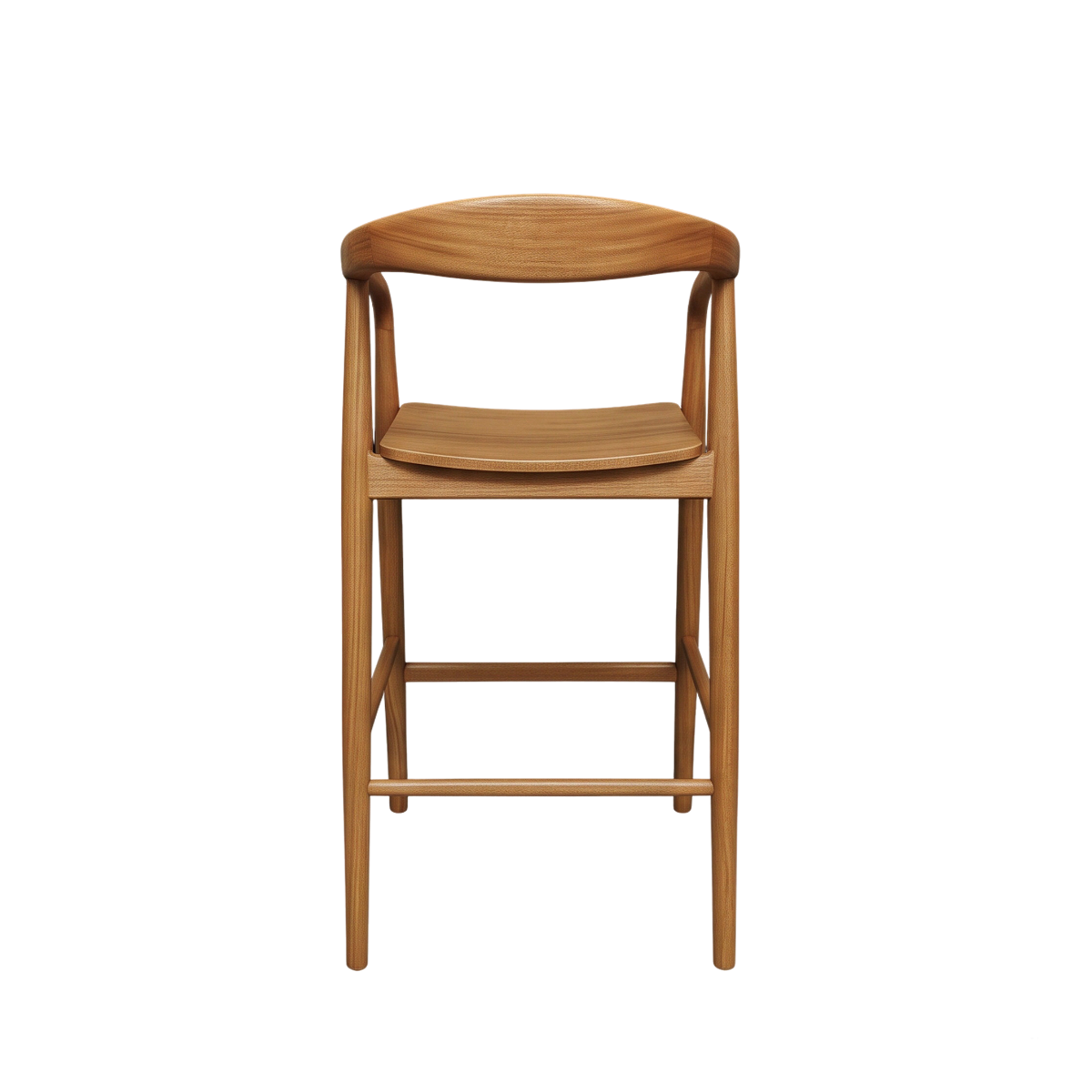 Chaise de bar en bois de teck June