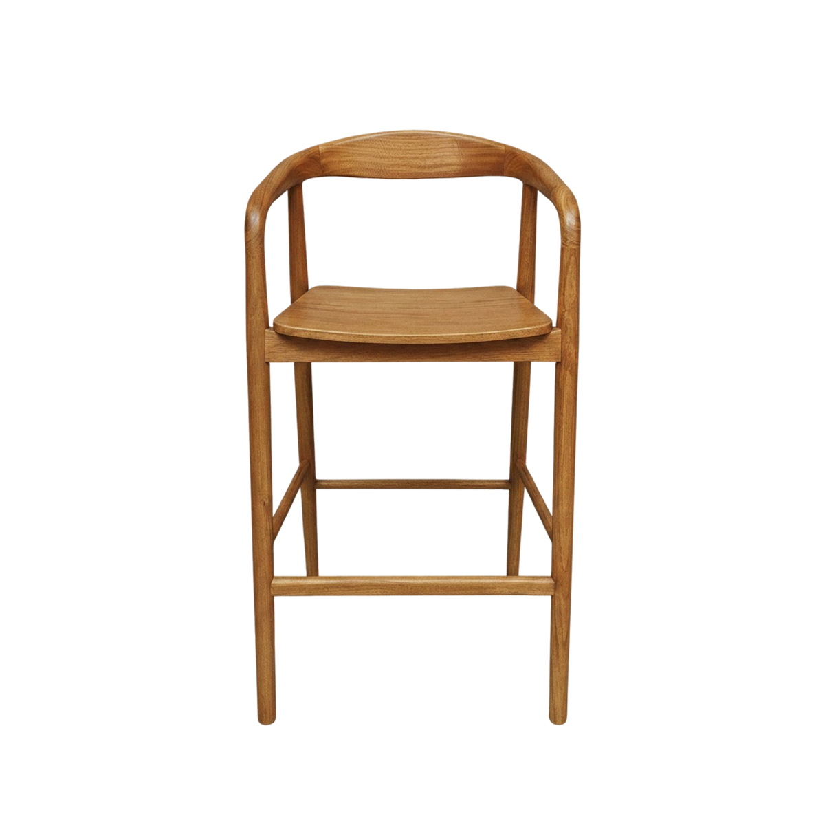 Chaise de bar en bois de teck June