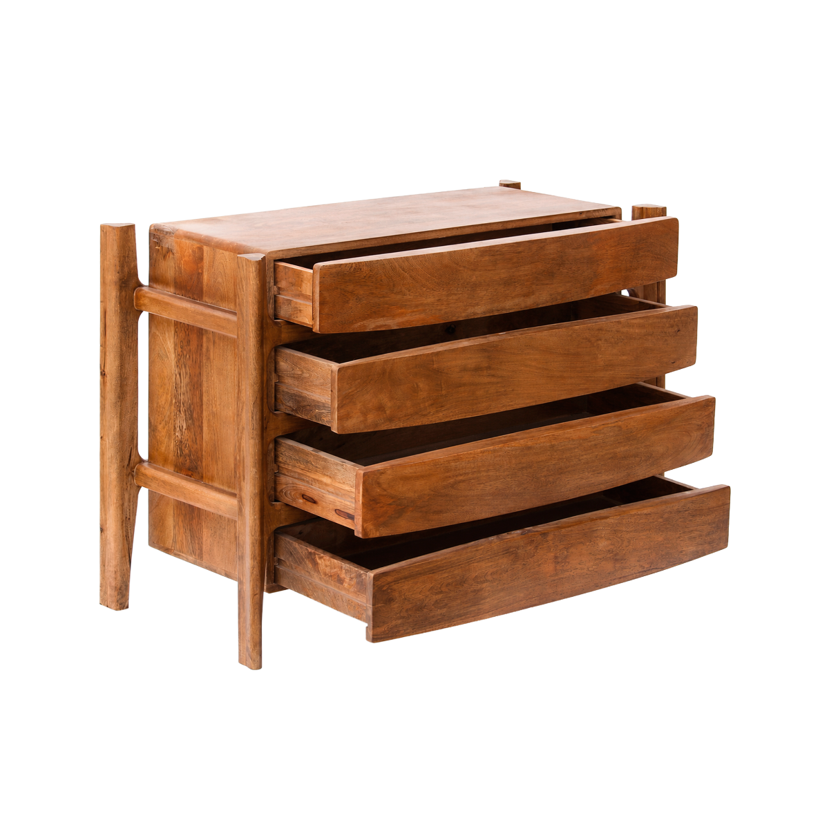 Commode 4 tiroirs en bois de manguier Rosana