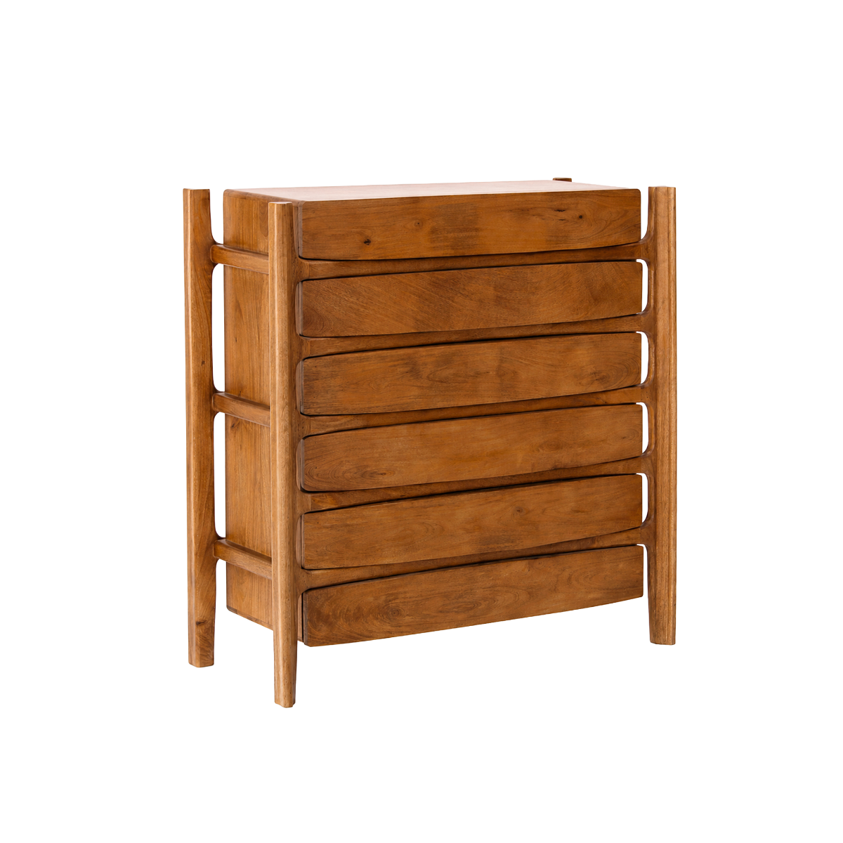 Commode 6 tiroirs en bois de manguier Rosana