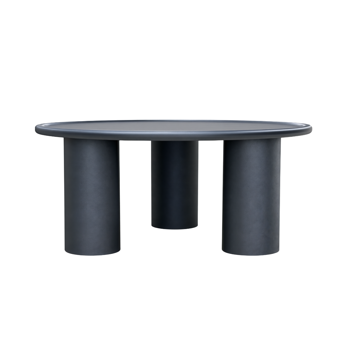 Table basse ronde en aluminium Benjamin
