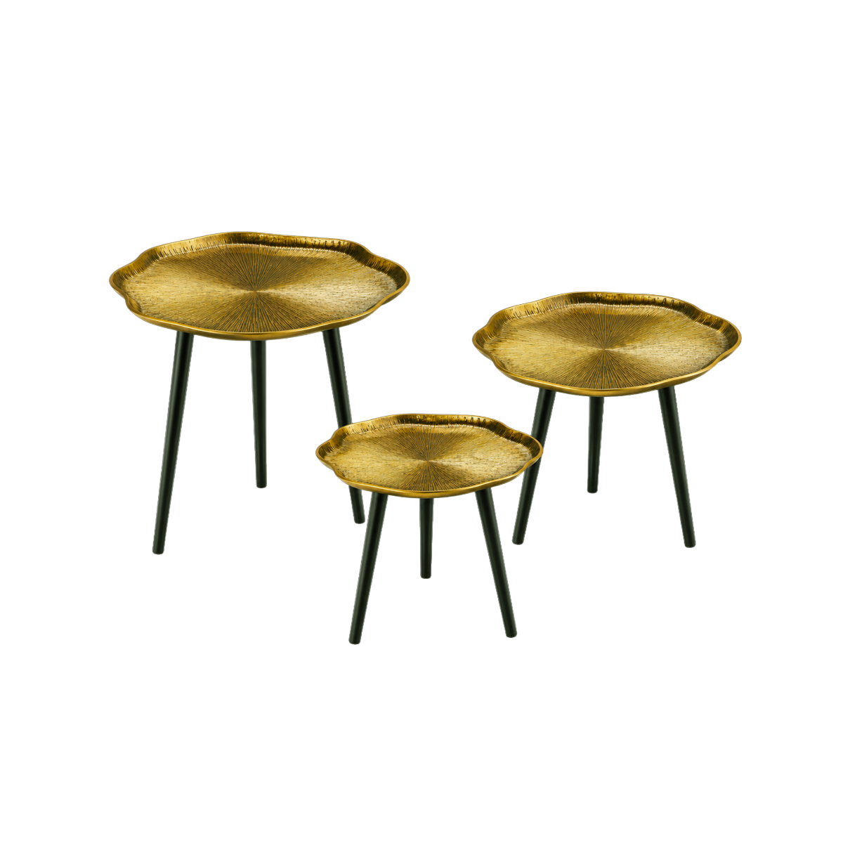 Table basse gigogne en aluminium Aelith