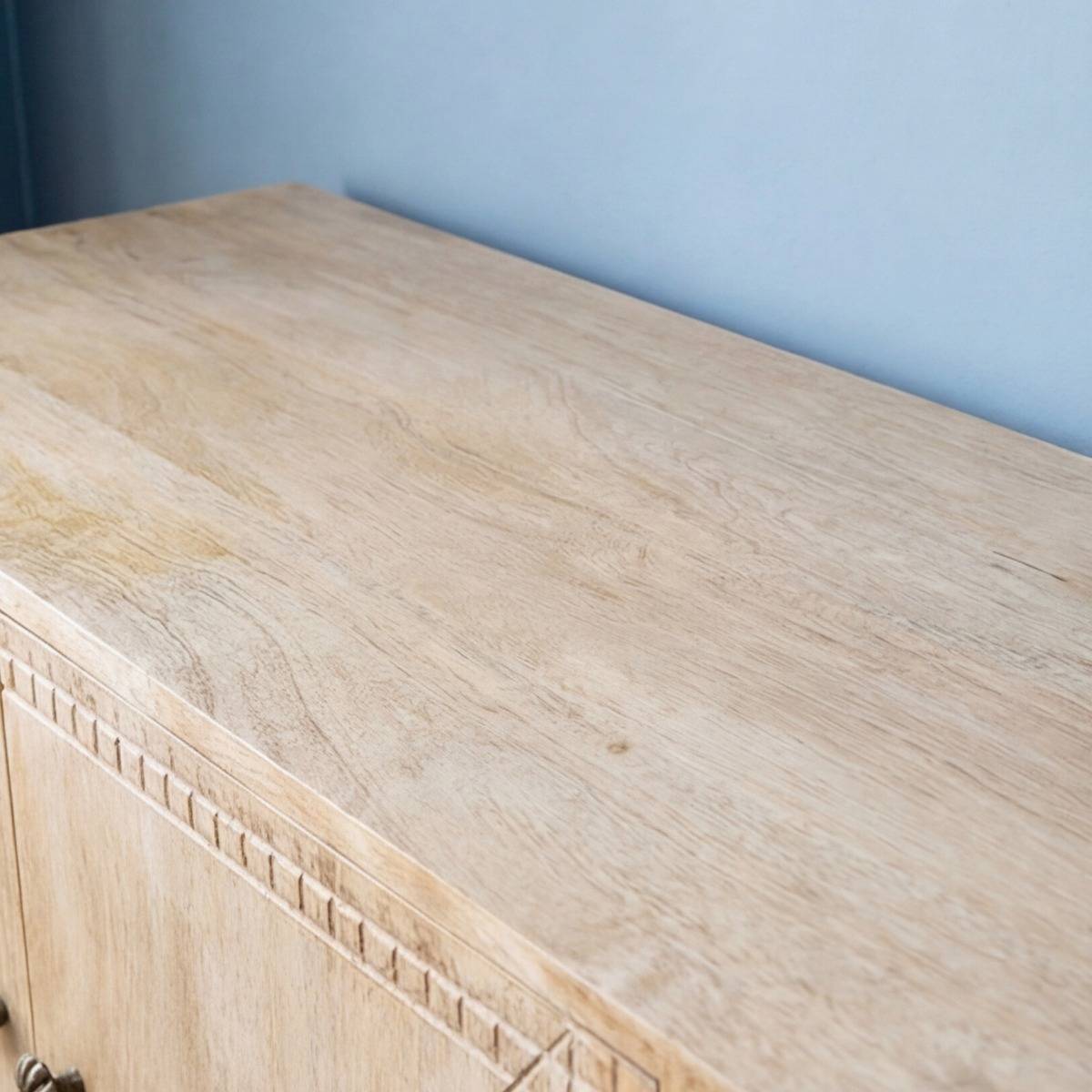 Buffet en bois de manguier blanchi Kamila