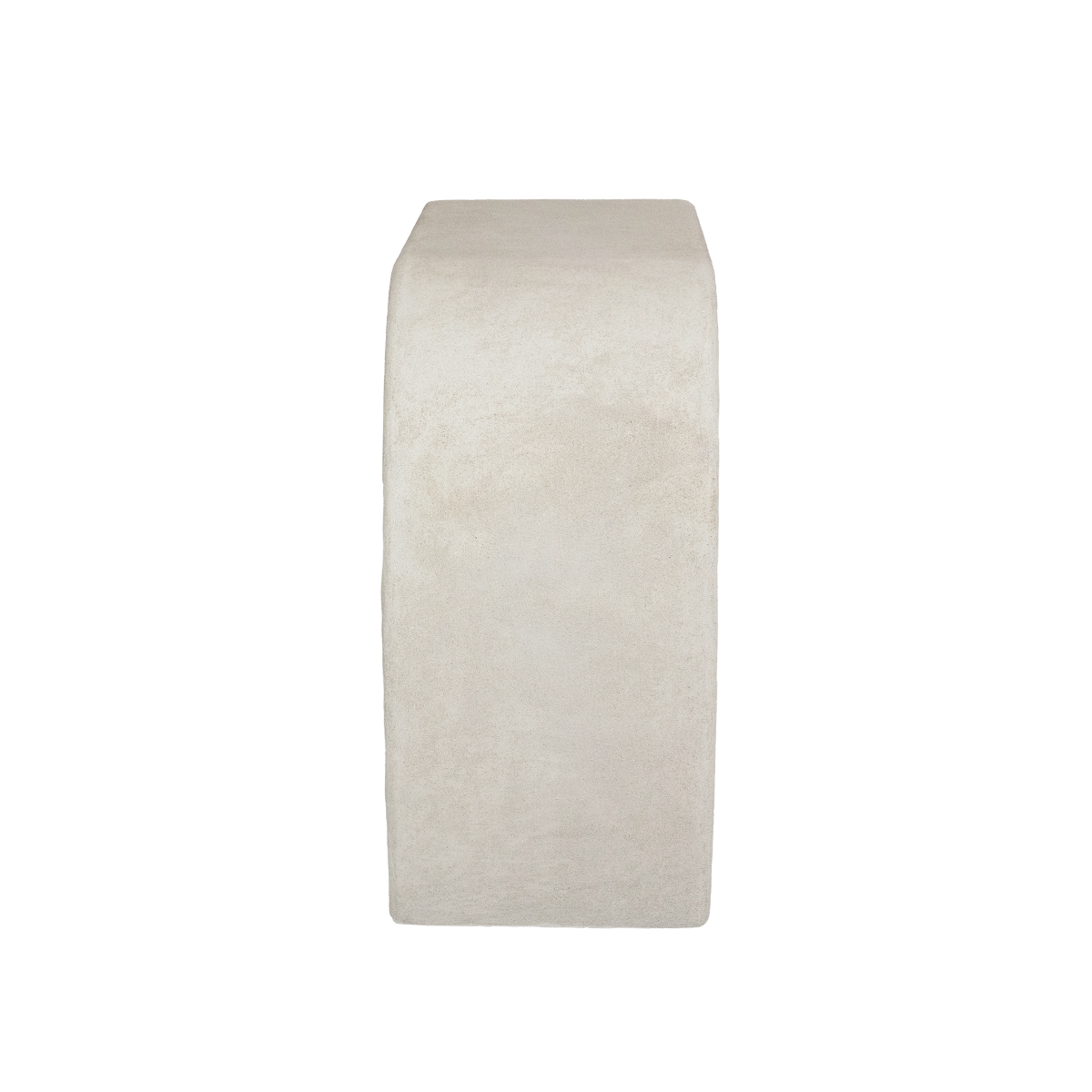 Console en bois effet béton blanc Danaé