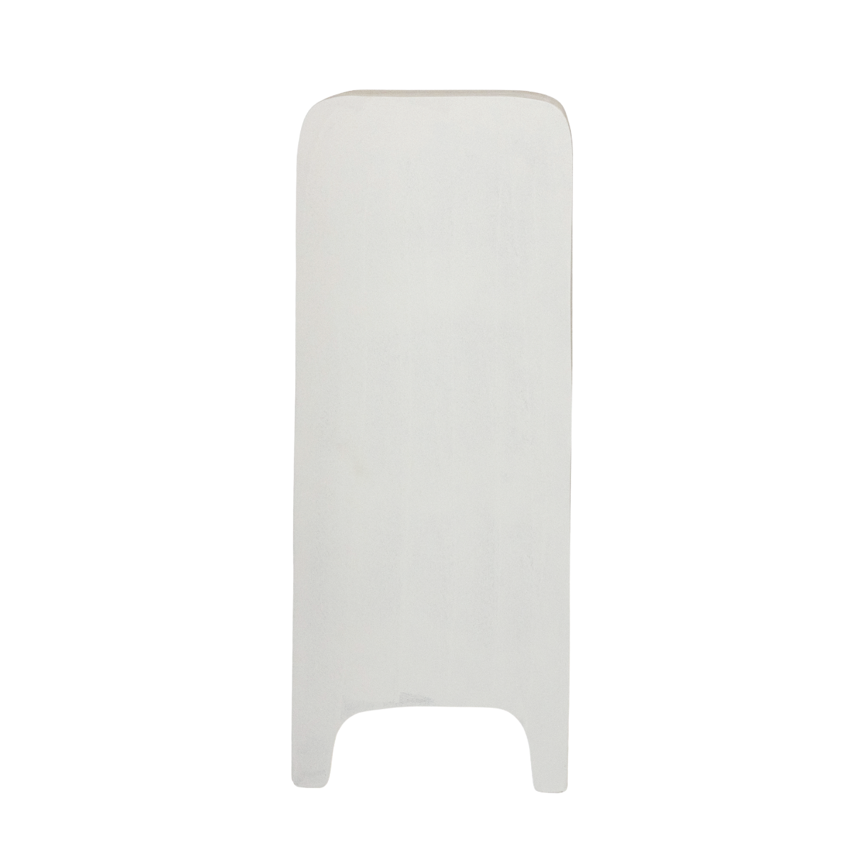 Bibliothèque en bois effet béton blanc Danaé