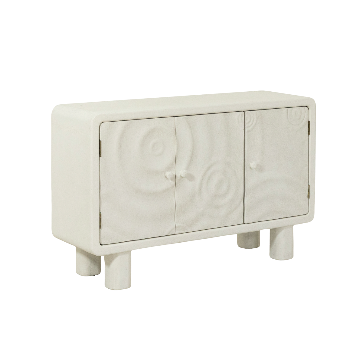 Buffet 3 portes en MDF blanc Danaé