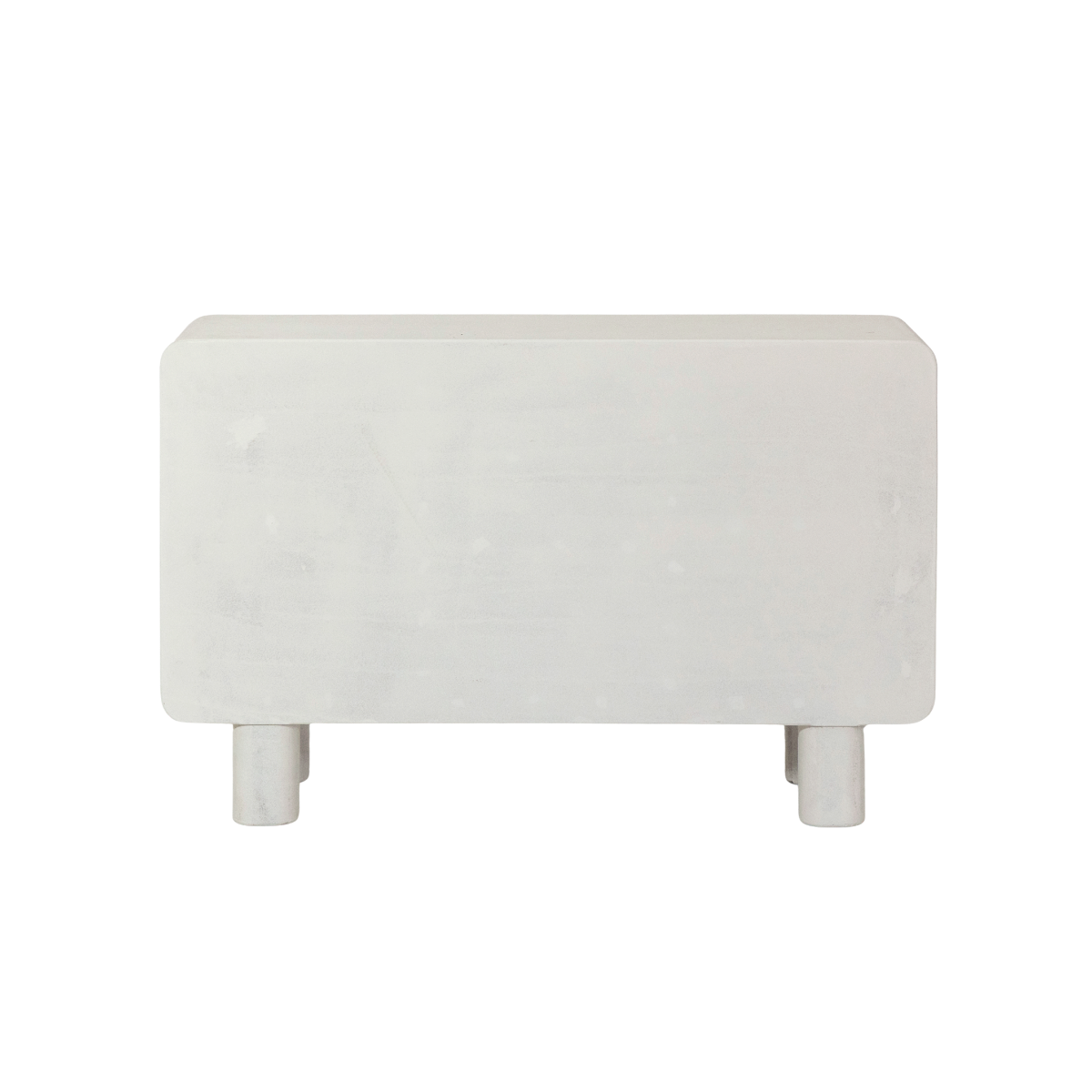 Buffet 3 portes en bois effet béton blanc Danaé