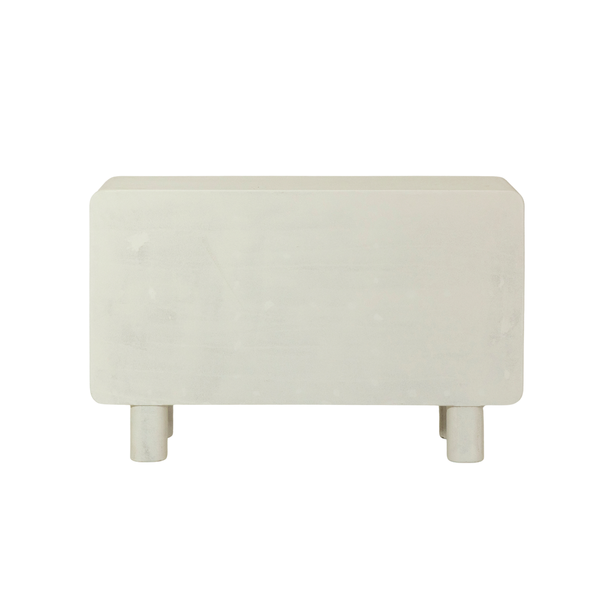 Buffet 3 portes en MDF blanc effet béton Danaé
