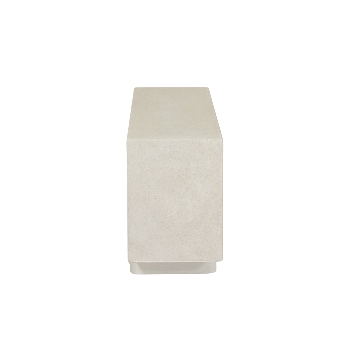 Buffet 3 portes en MDF blanc effet béton Danaé