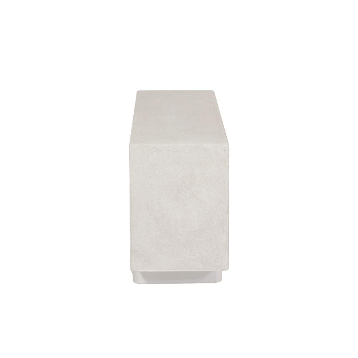 Buffet 3 portes en bois effet béton blanc Danaé