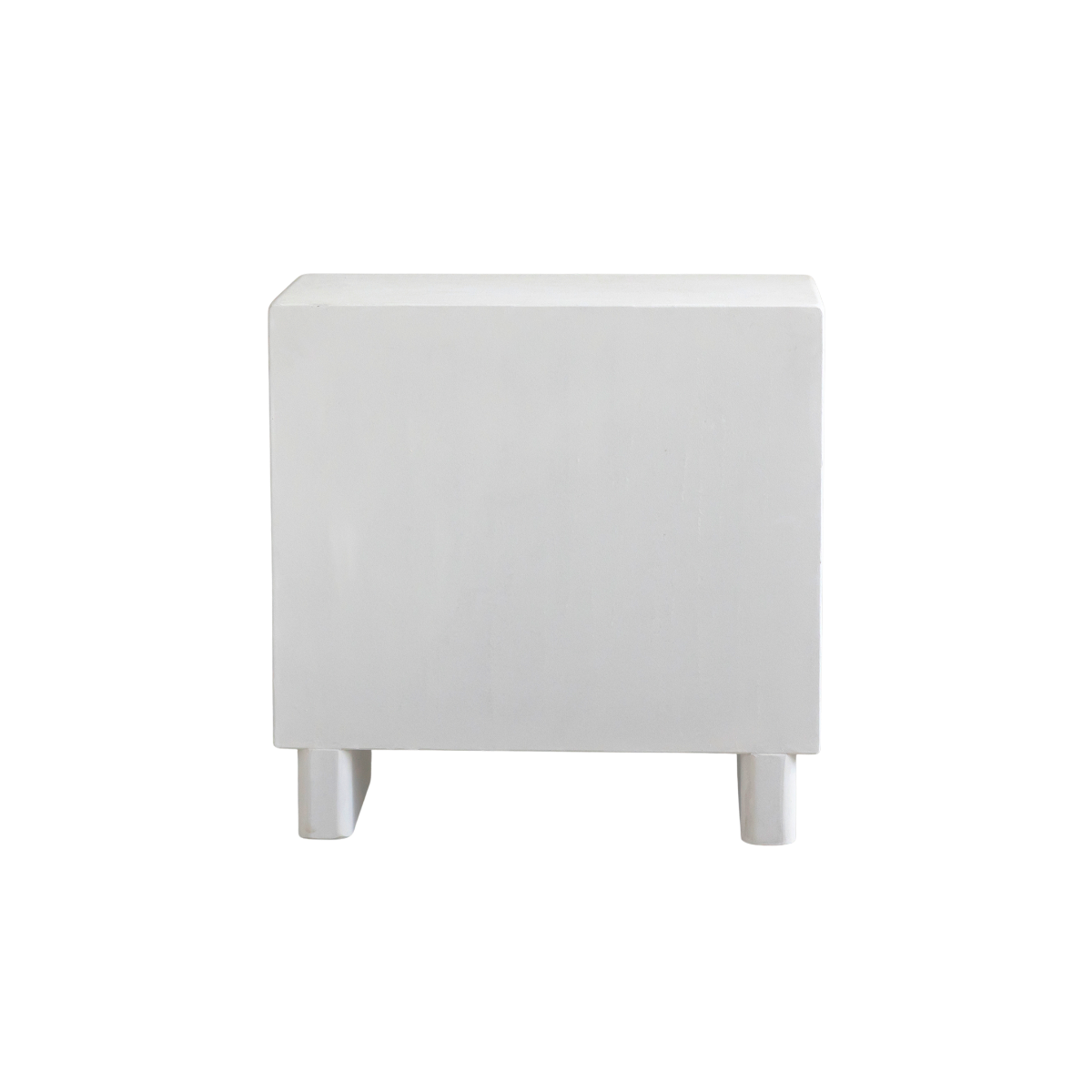 Commode en MDF blanc effet béton Danaé