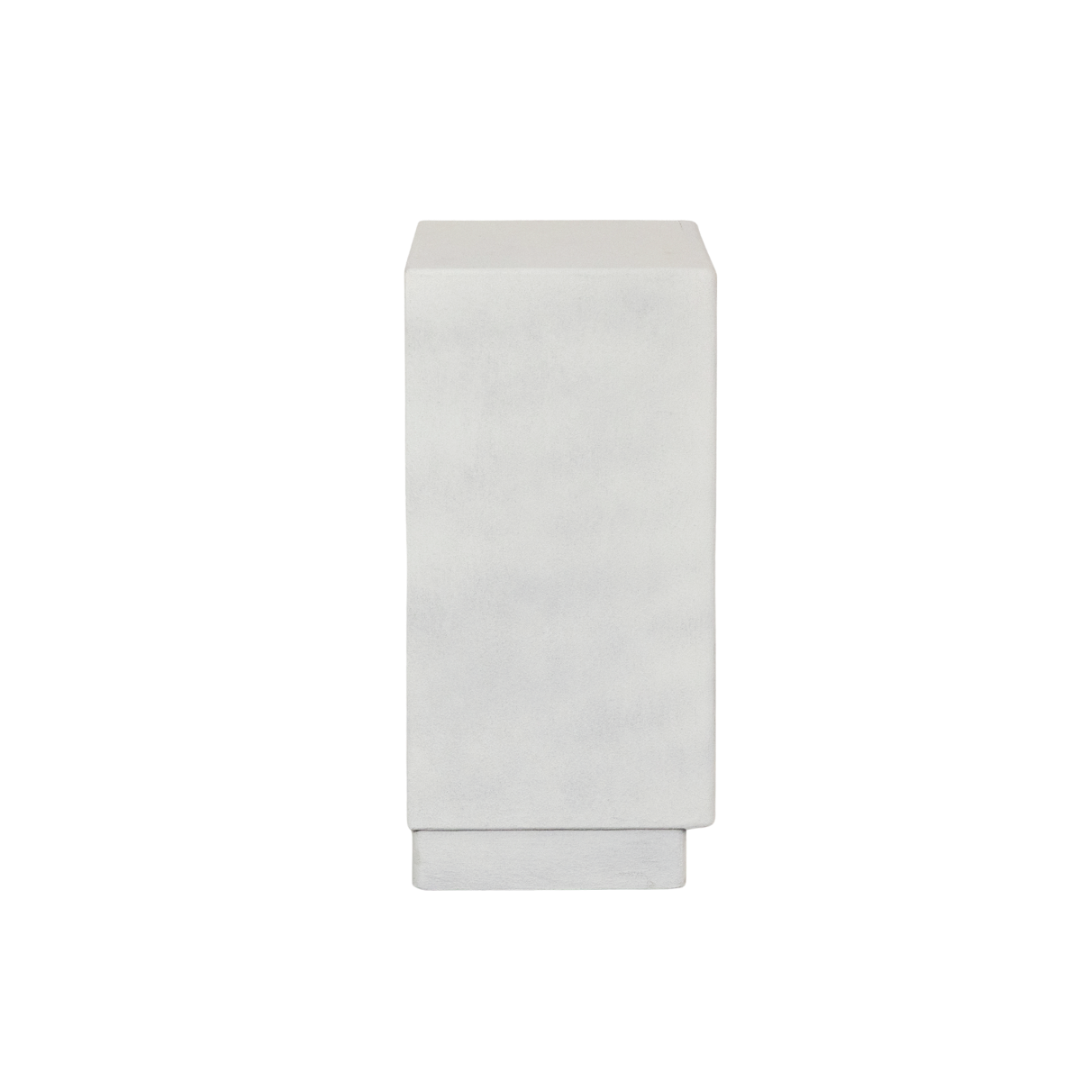 Petite commode 3 portes bois effet béton blanc Danaé