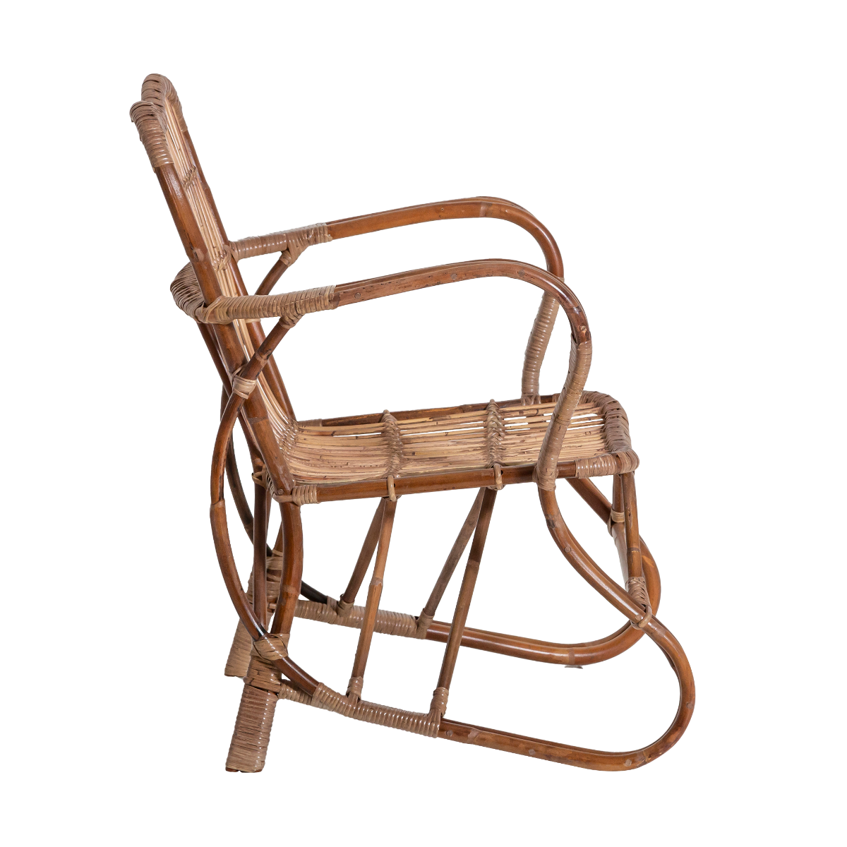 Fauteuil de jardin en rotin arrondi Rattan