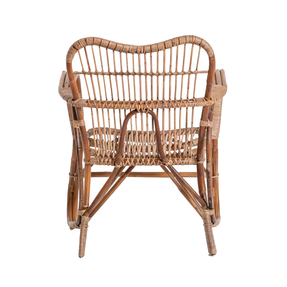 Fauteuil de jardin en rotin arrondi Rattan