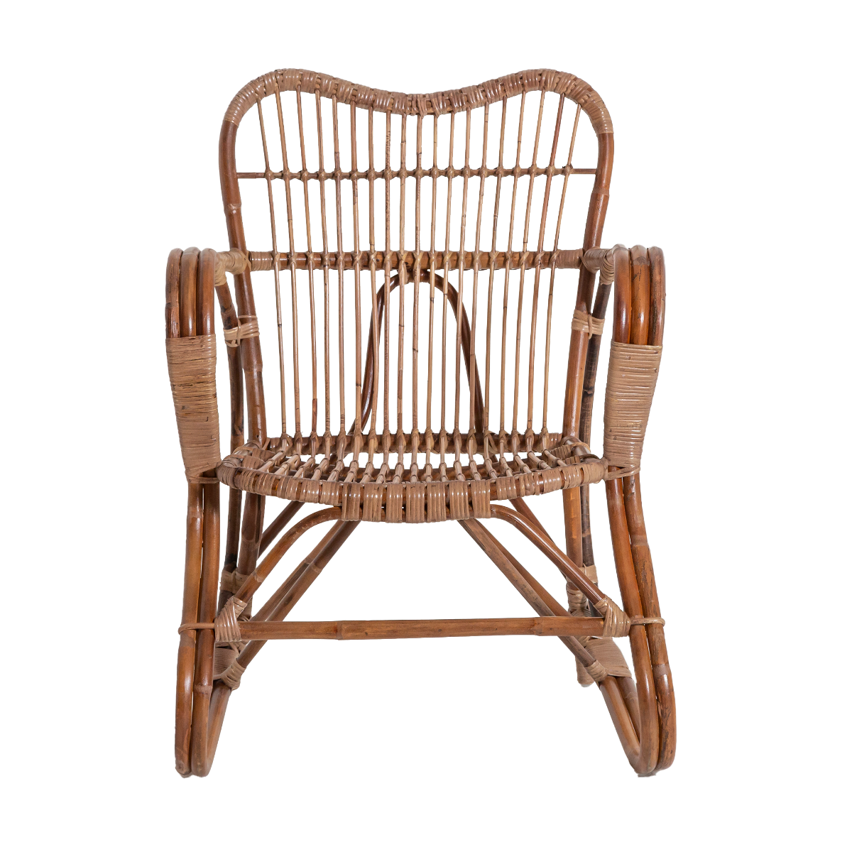 Fauteuil de jardin en rotin arrondi Rattan