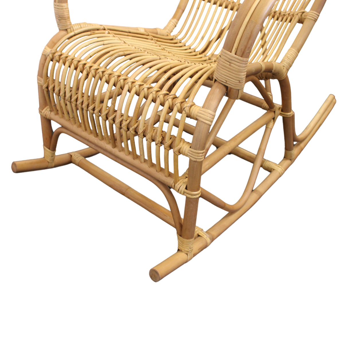 Rocking chair de jardin en rotin Rattan