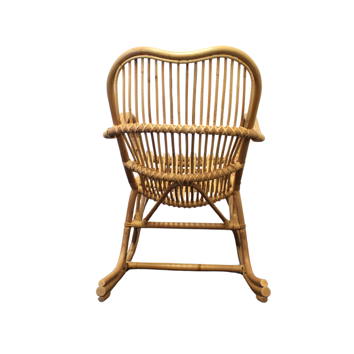 Rocking chair de jardin en rotin Rattan
