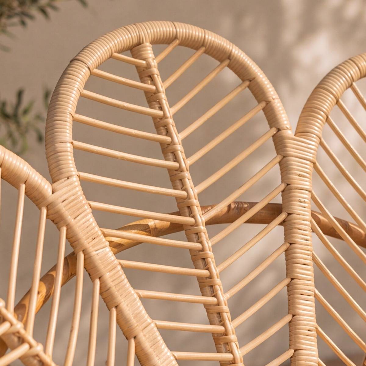 Fauteuil de jardin en rotin fleur Rattan