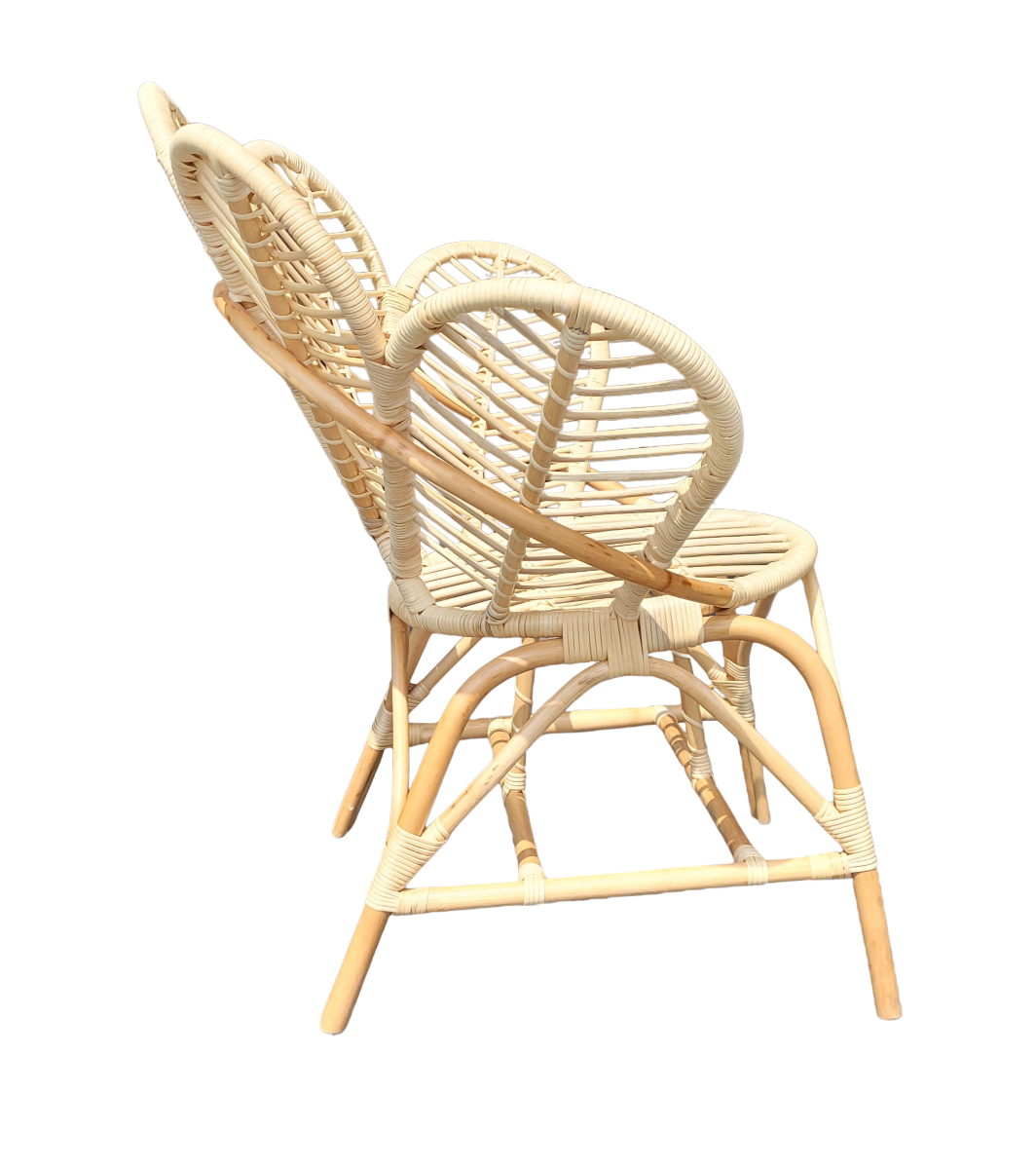 Fauteuil de jardin en rotin fleur Rattan