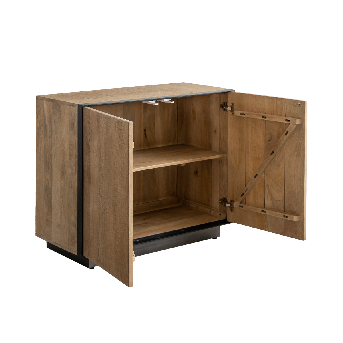 Buffet 2 portes en bois de manguier et métal Isil