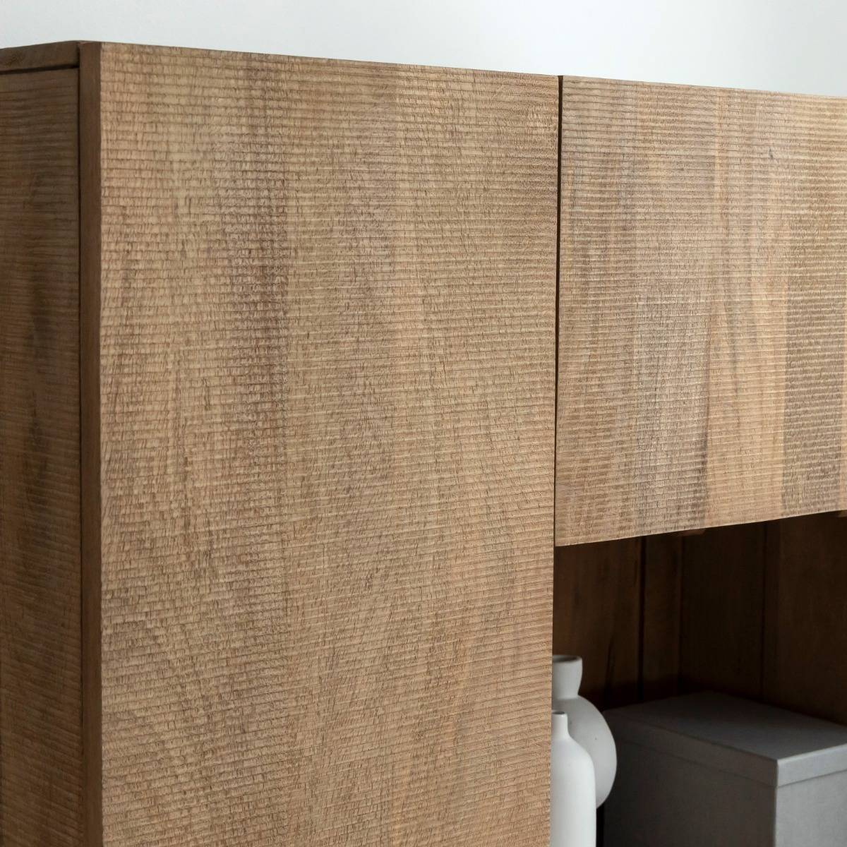 Armoire en bois de manguier et métal Isil