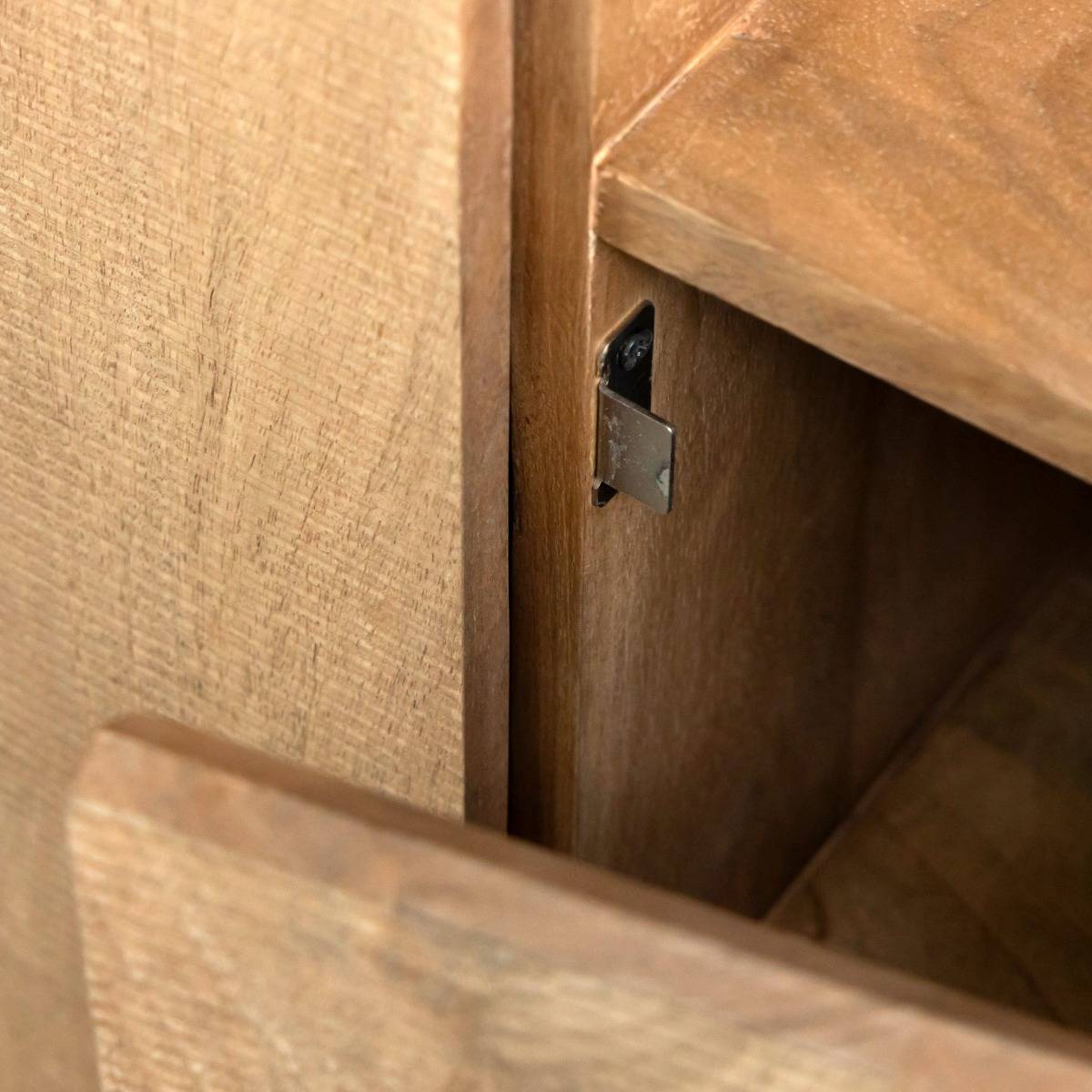 Armoire en bois de manguier et métal Isil