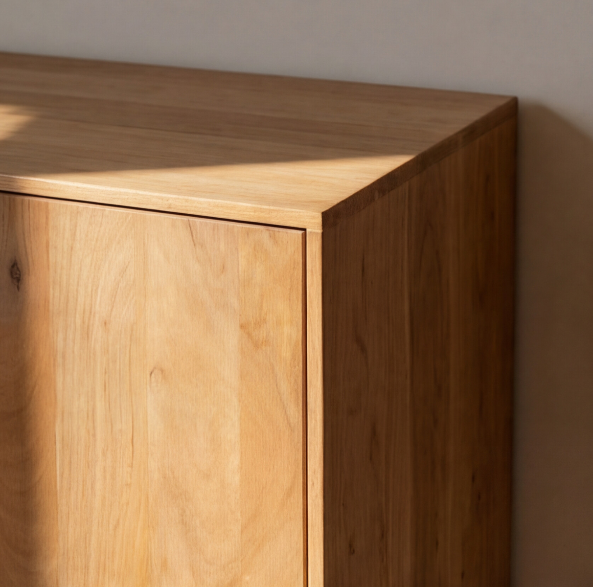 Armoire en bois de manguier 4 portes 2 tiroirs Folia