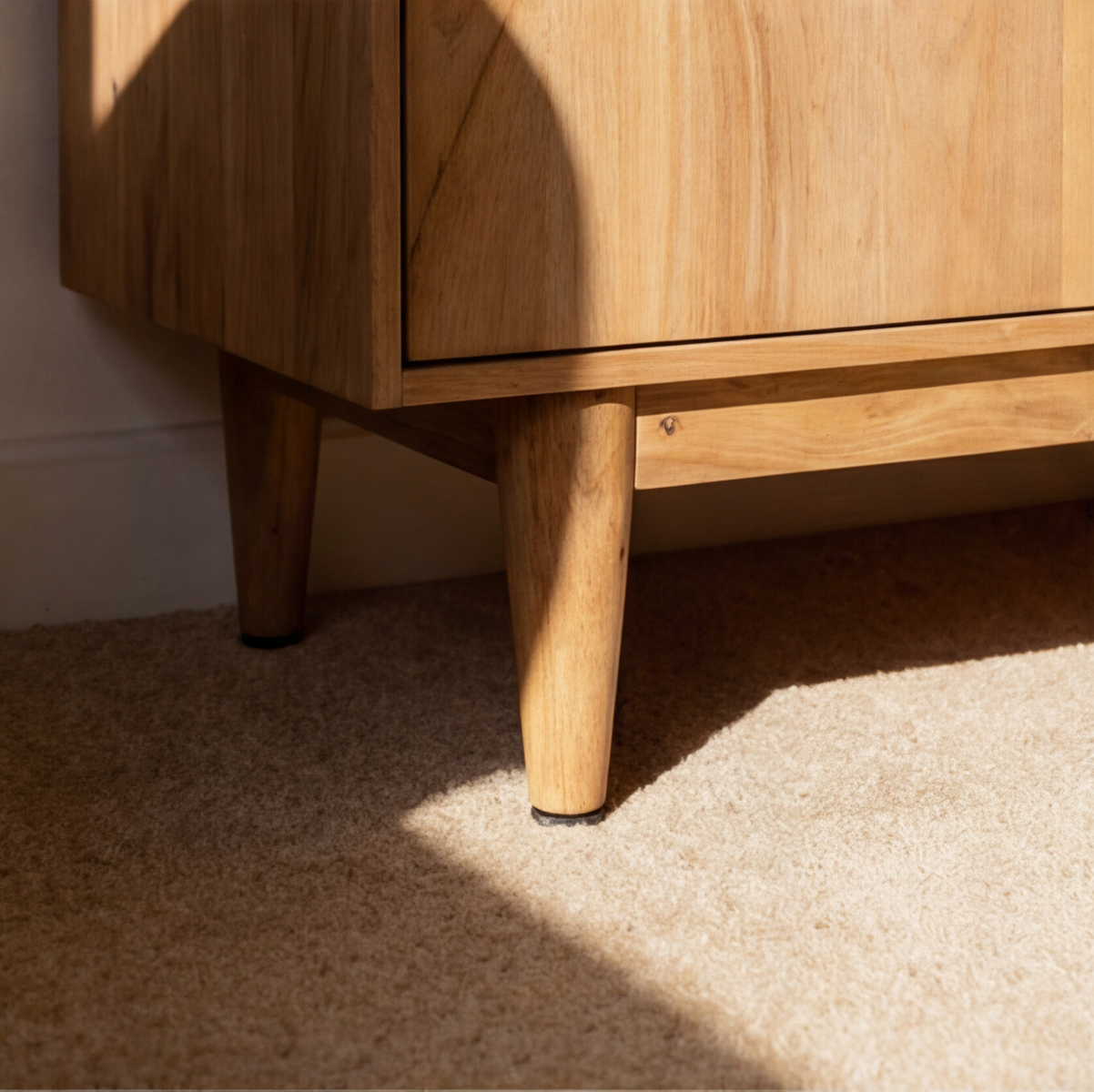 Armoire en bois de manguier 4 portes 2 tiroirs Folia