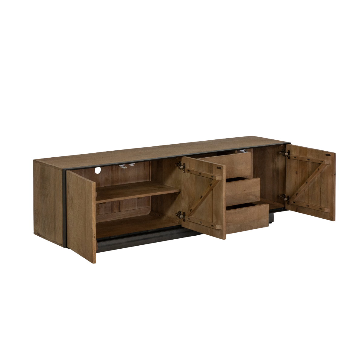 Buffet en bois de manguier et métal Isil