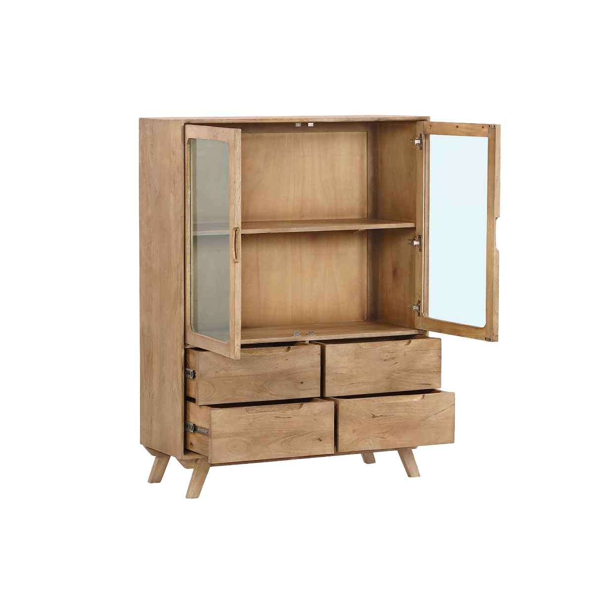 Vitrine en bois de manguier Folia