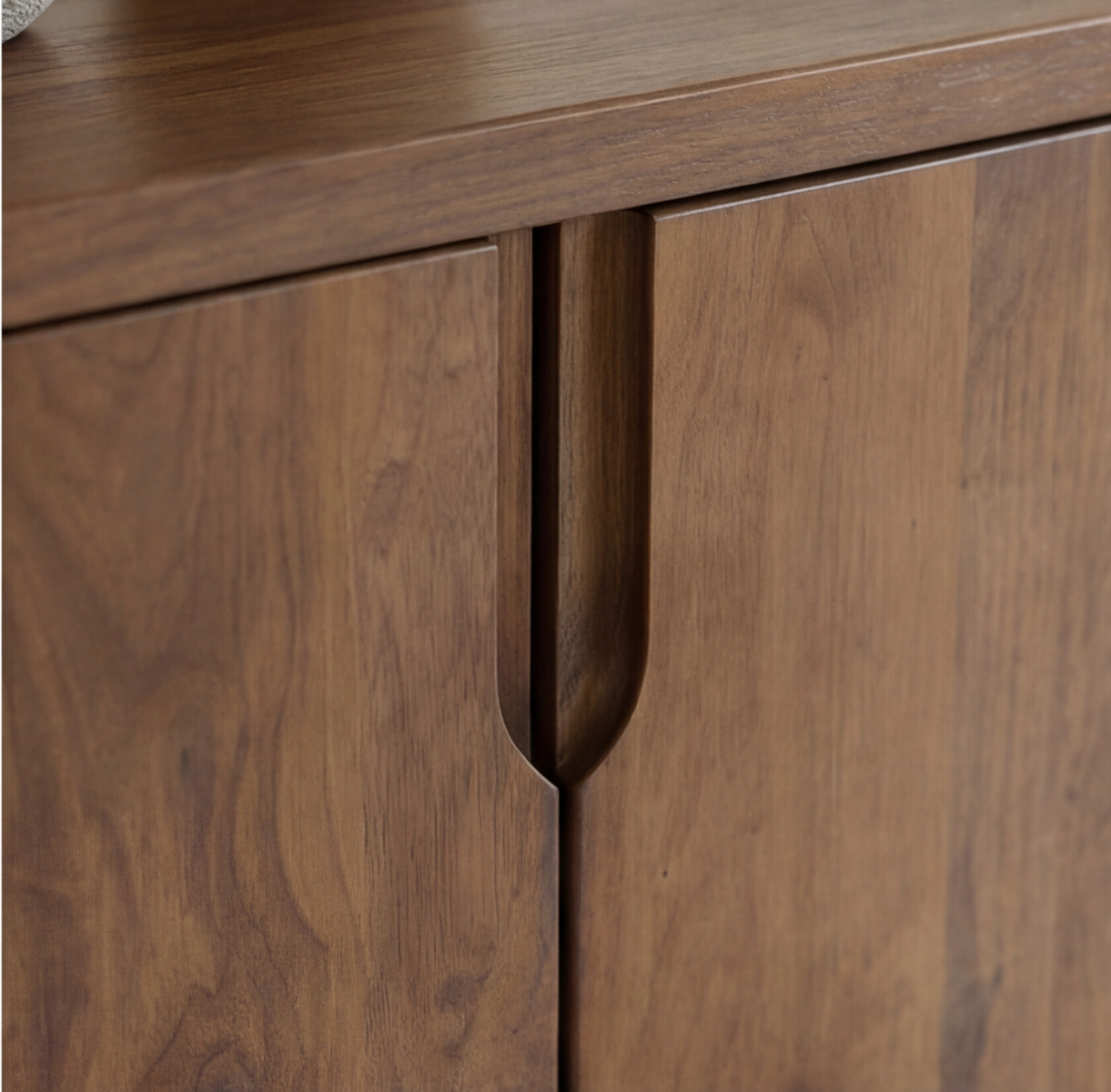 Meuble TV en bois de manguier foncé Warren