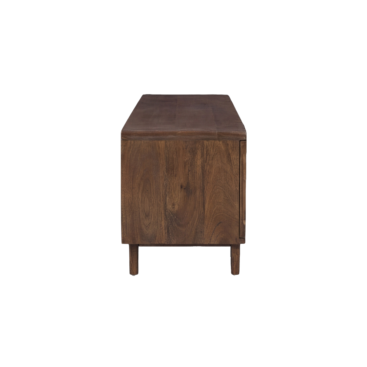 Meuble TV en bois de manguier foncé Warren