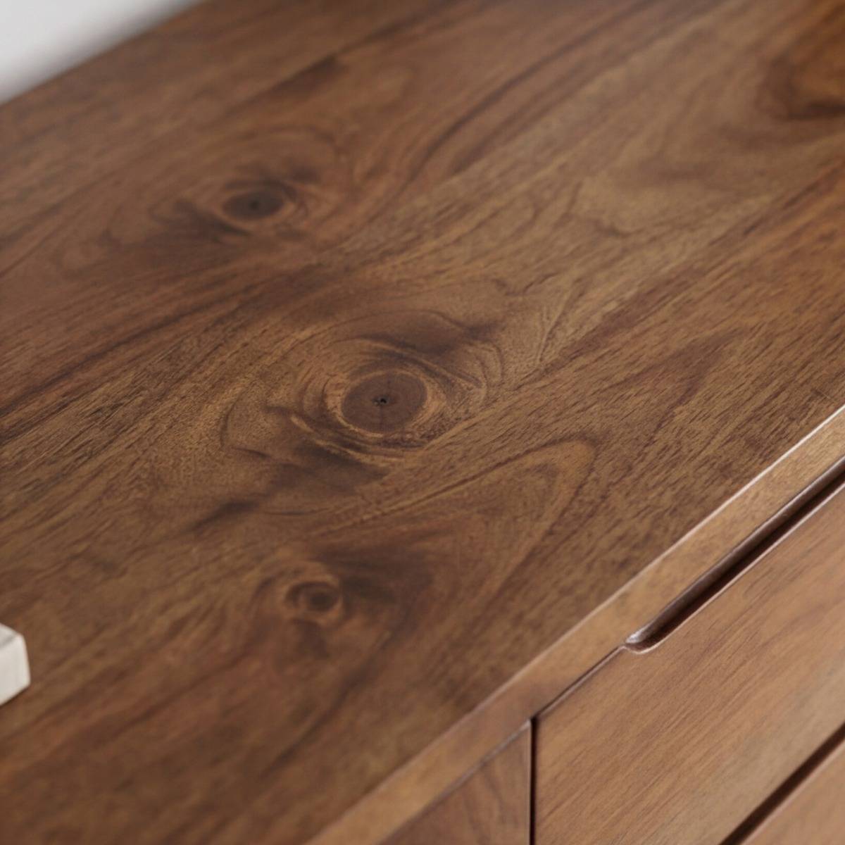 Buffet en bois de manguier foncé Warren