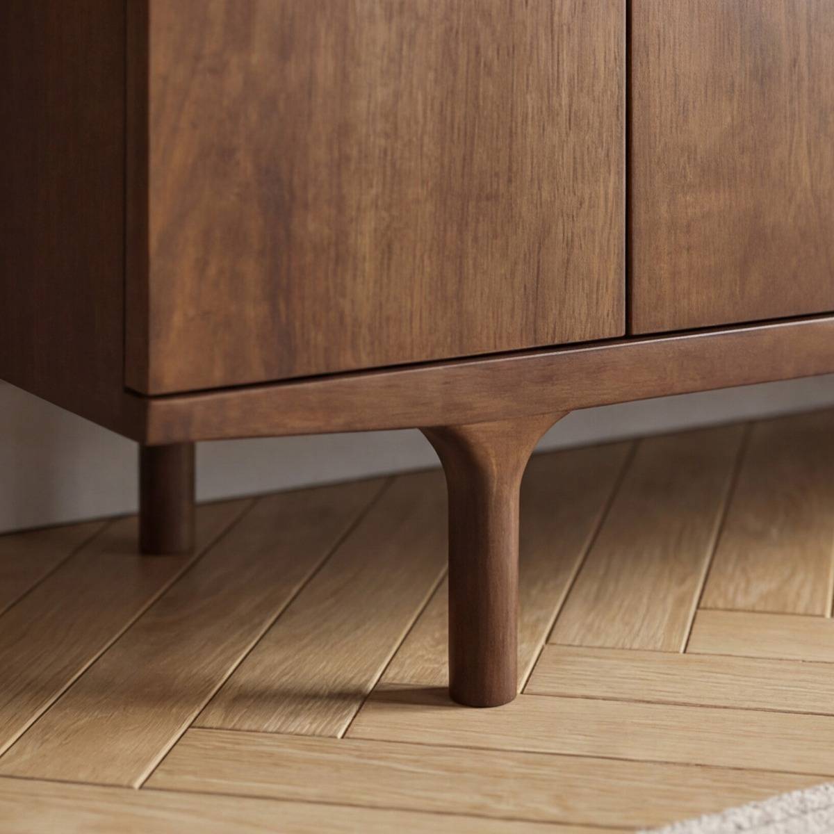 Buffet en bois de manguier foncé Warren