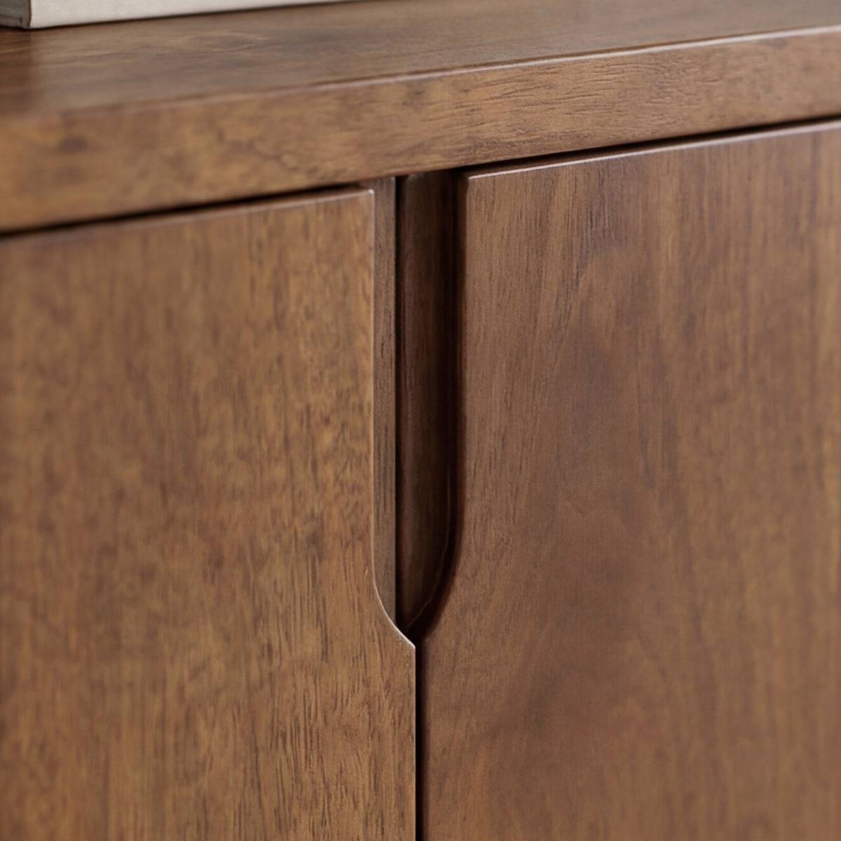 Buffet en bois de manguier foncé Warren