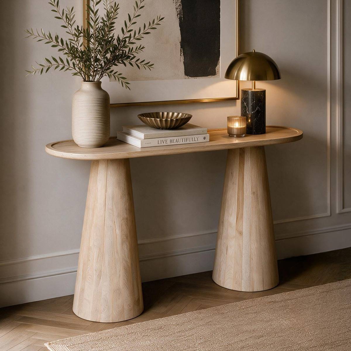 Console en bois de manguier Elina