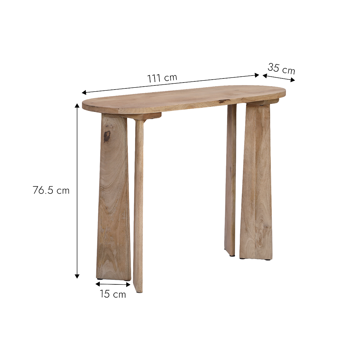 Console en bois de manguier Lilea