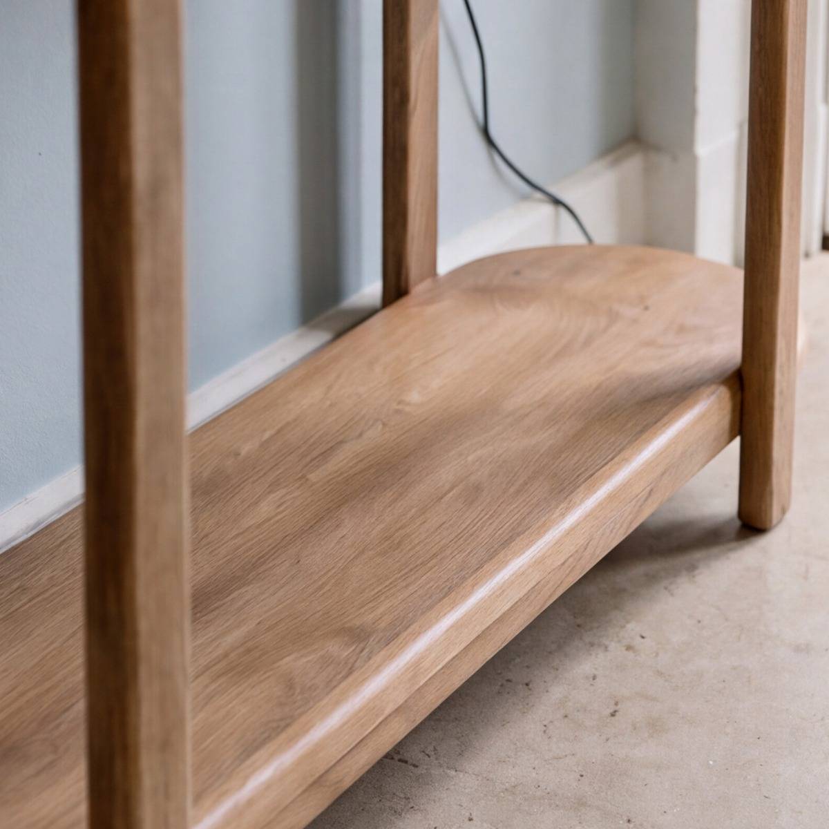 Console en bois de manguier et en marbre Aelyon