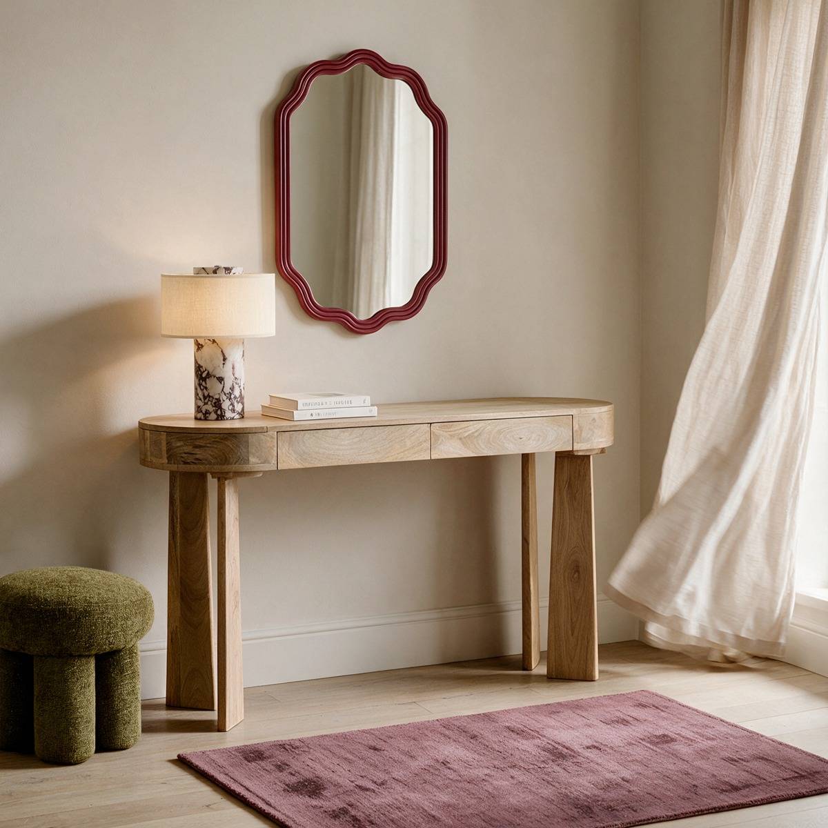Console en bois de manguier Luméya