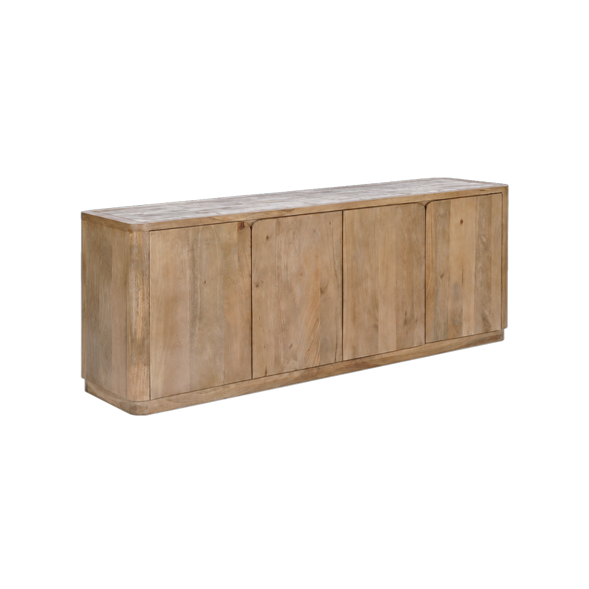 Buffet en bois de manguier et en marbre Luméya
