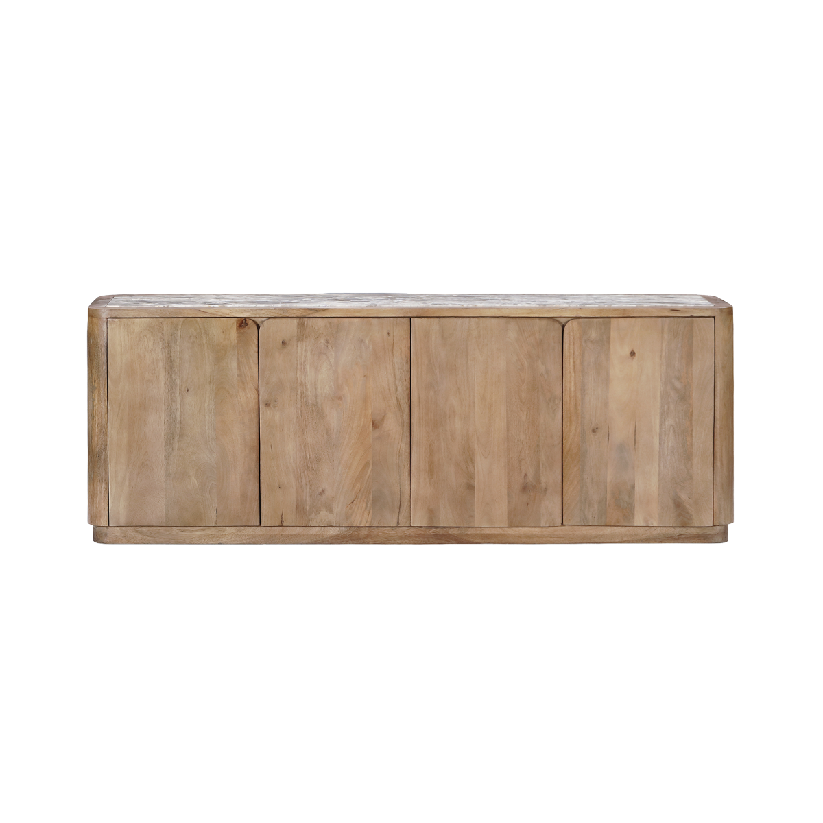 Buffet en bois de manguier et en marbre Luméya