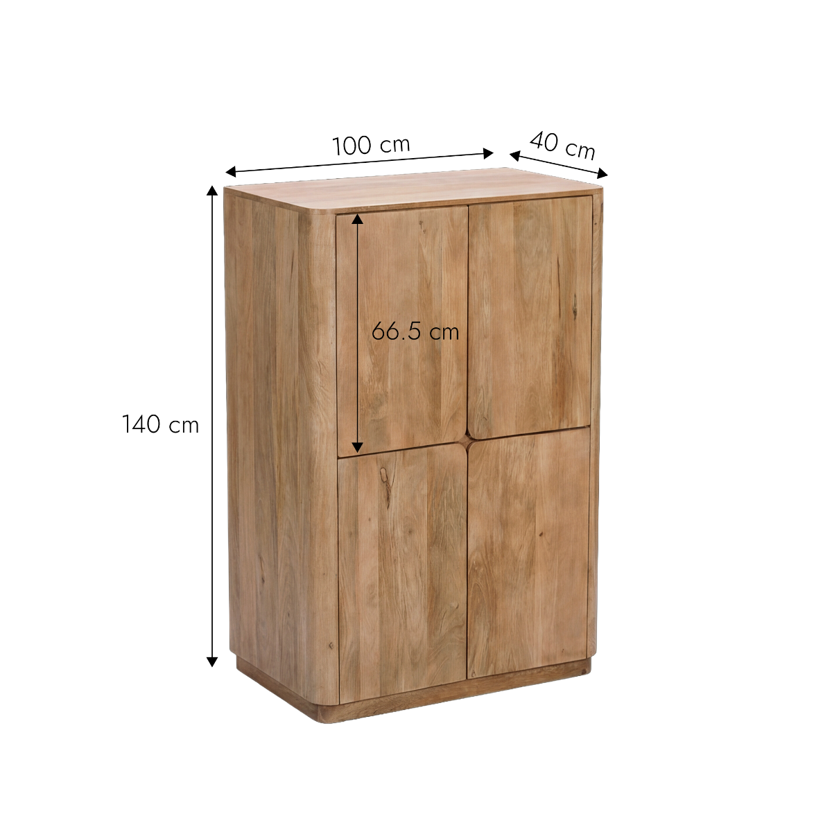 Armoire en bois de manguier Luméya