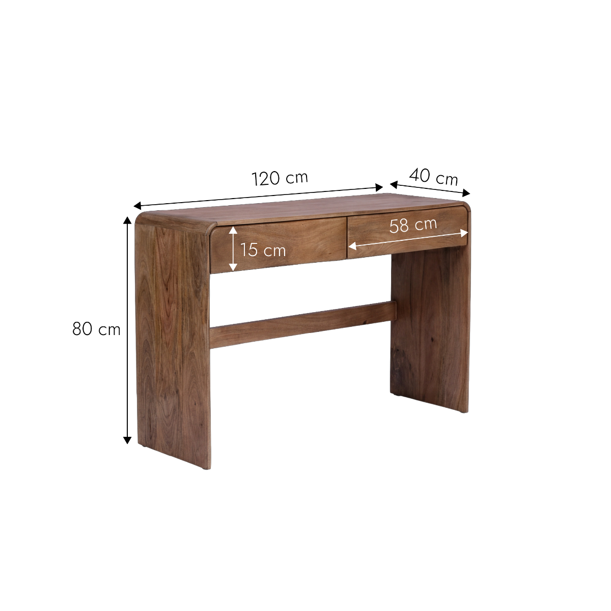 Bureau en bois de manguier Virelya