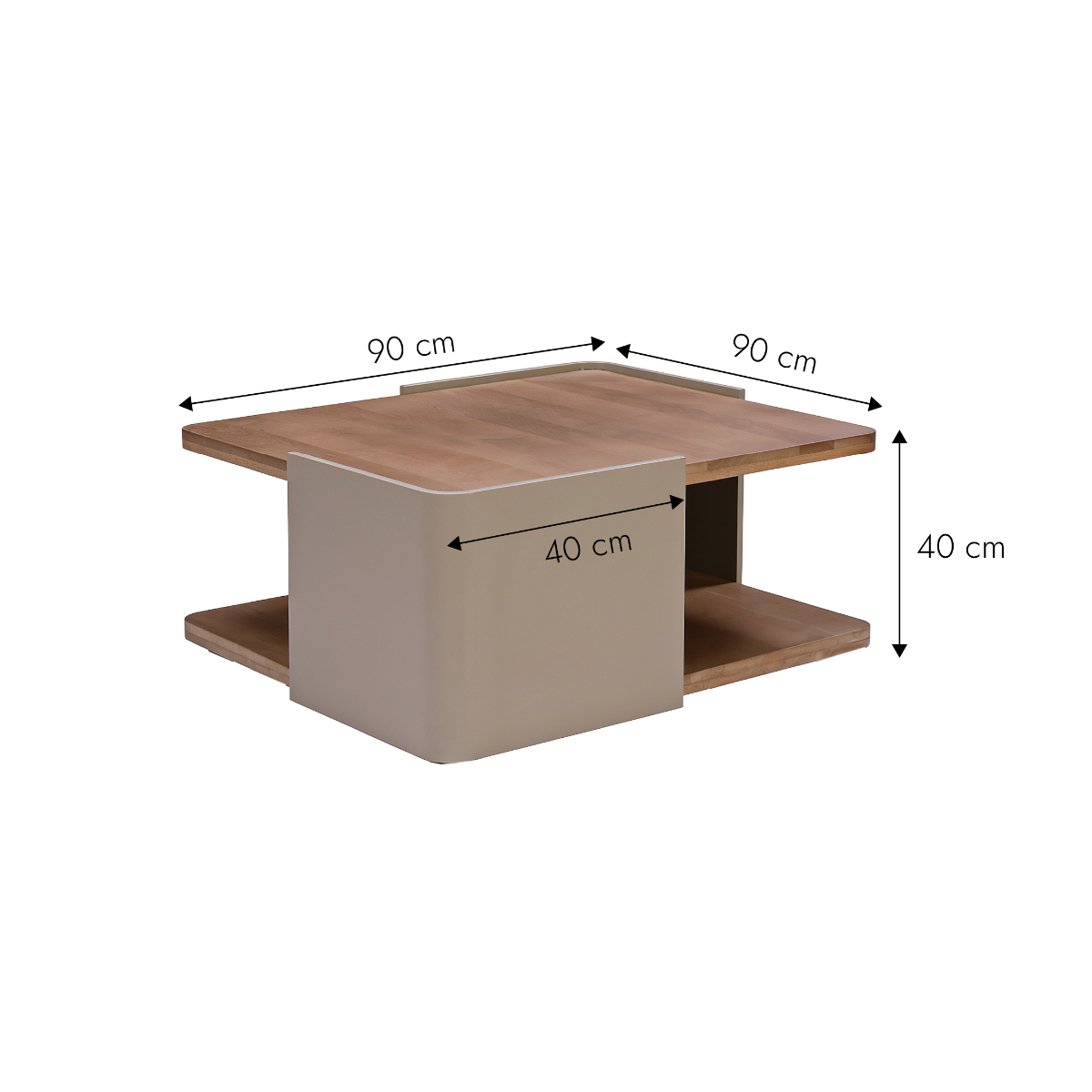 Table basse en bois de manguier Kézia