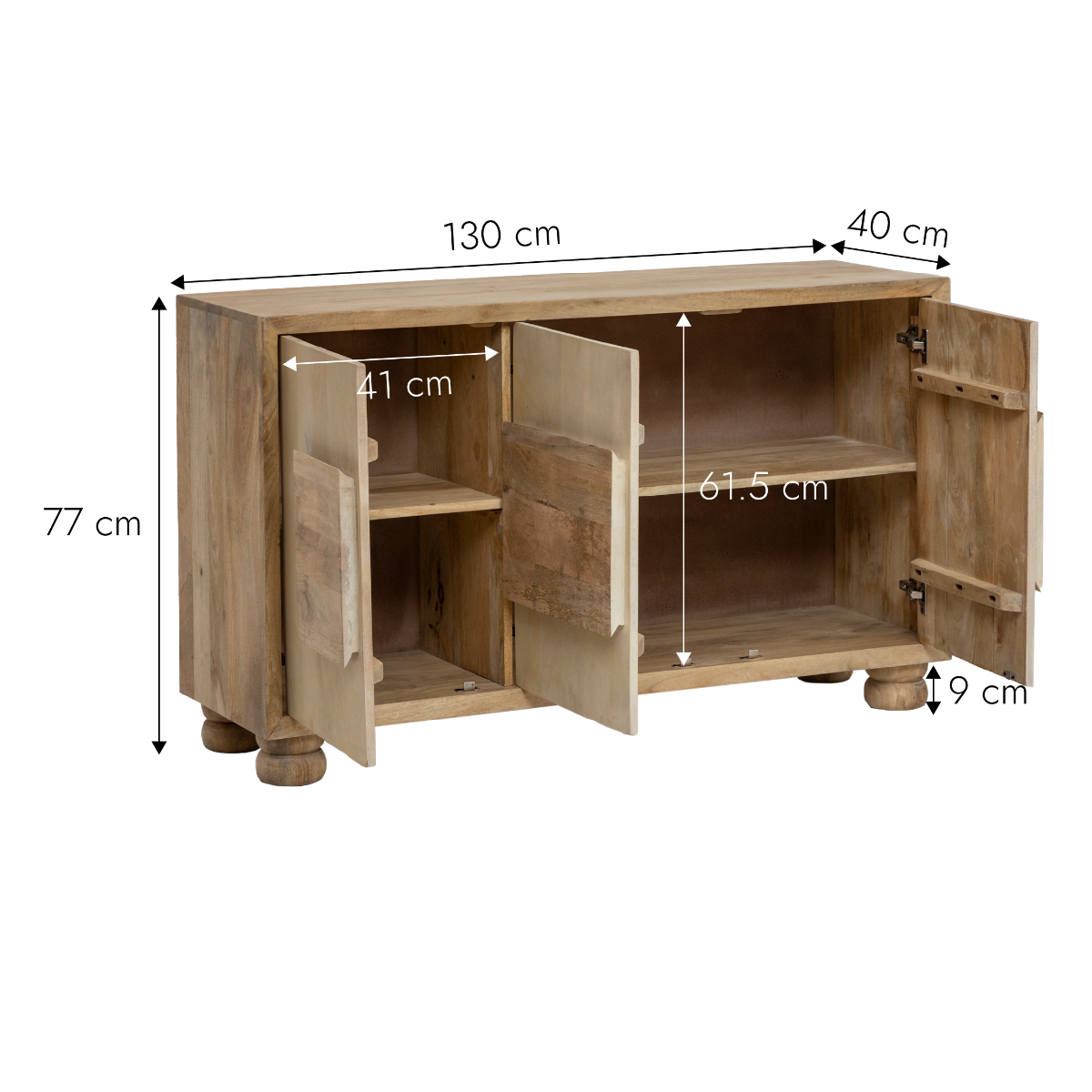 Buffet en bois de manguier Adara