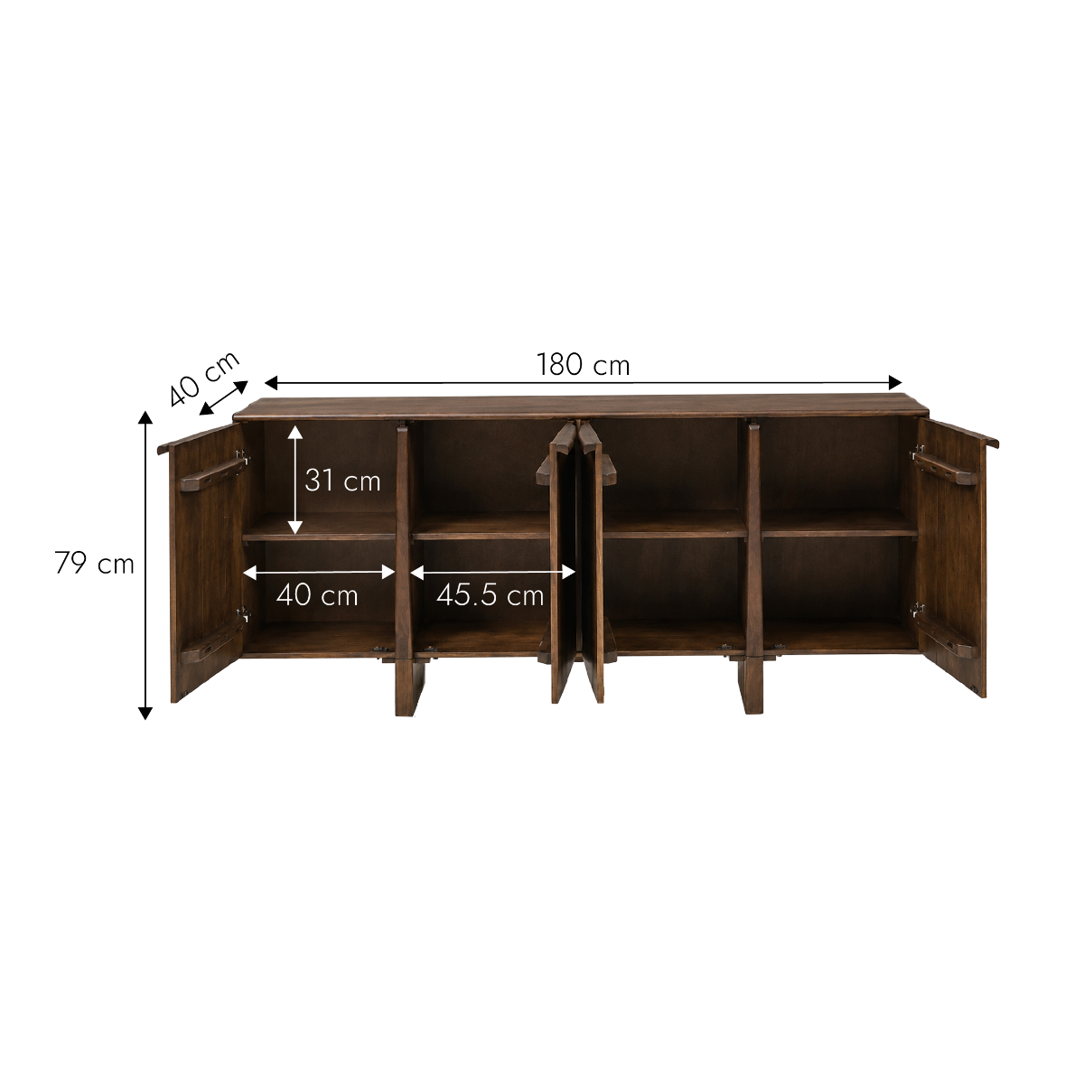 Buffet en bois de manguier Anatole
