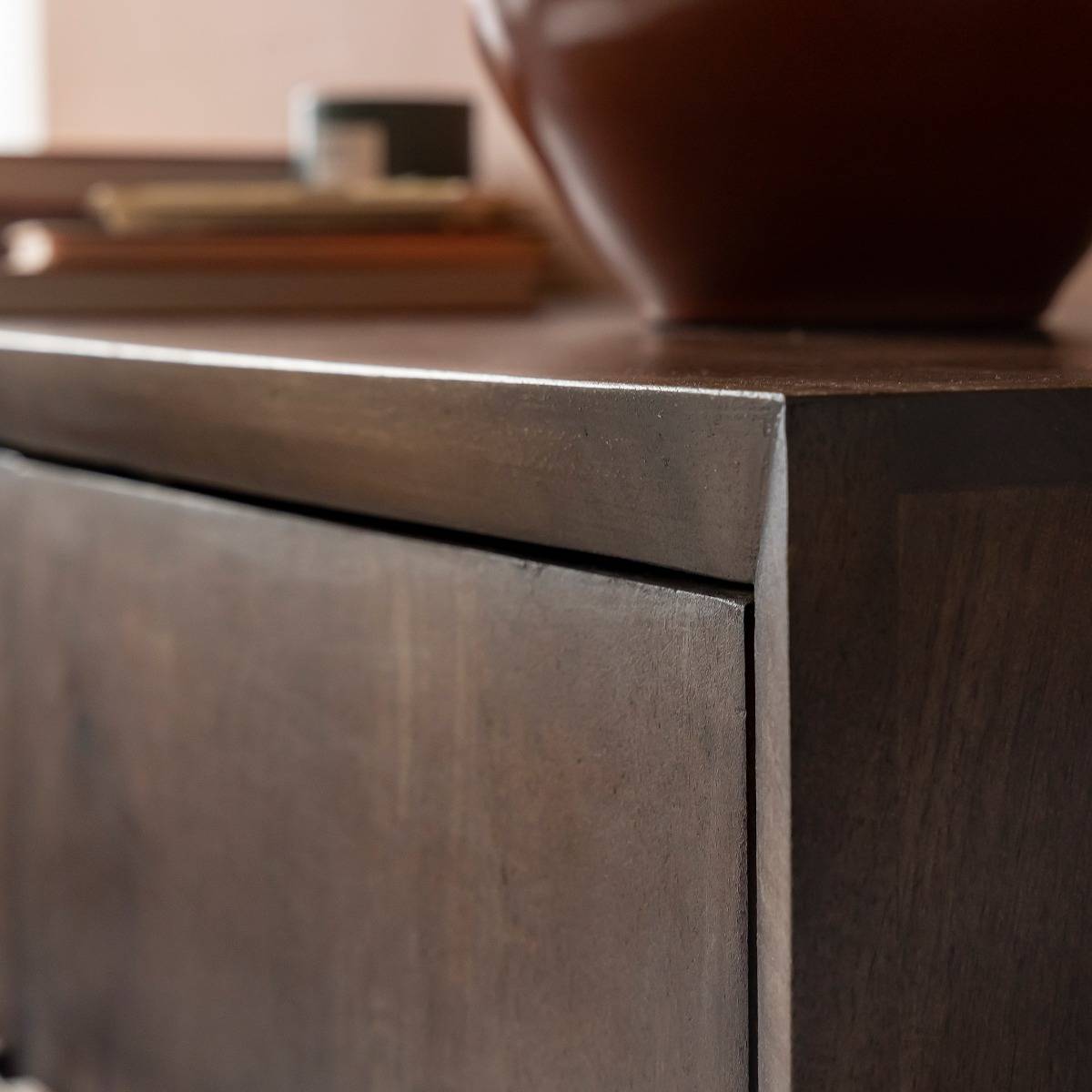 Buffet en bois de manguier foncé Hestia