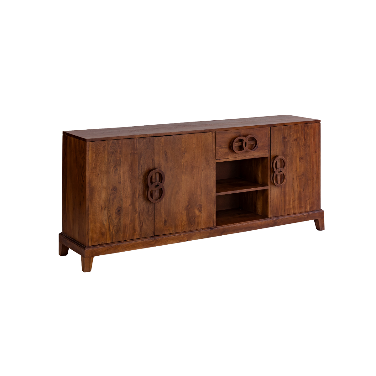 Buffet 3 portes en bois d'acacia Quilla