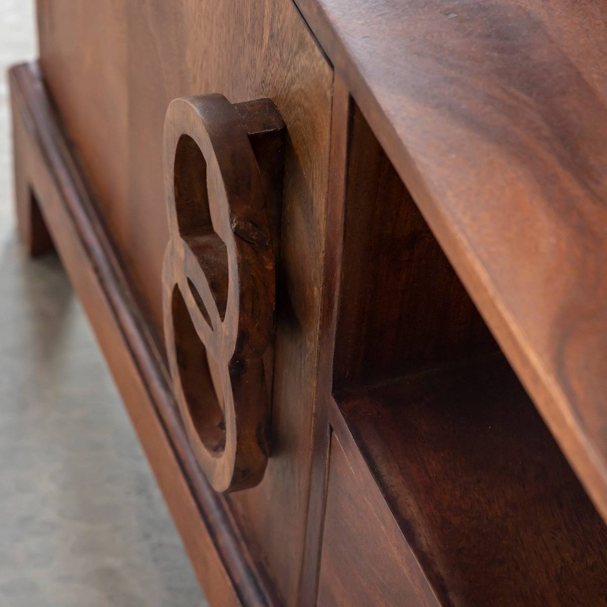 Meuble TV en bois d'acacia Quilla